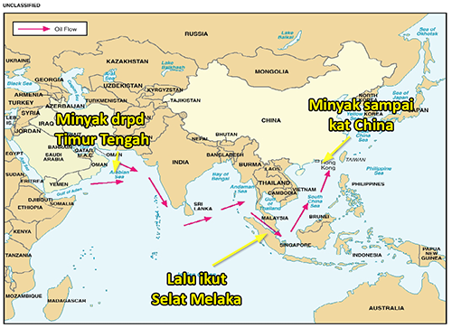 Bagaimana minyak sampai dari Timur Tengah ke China.