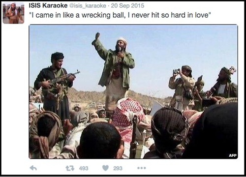 Like ISIS Karaoke kat Twitter!