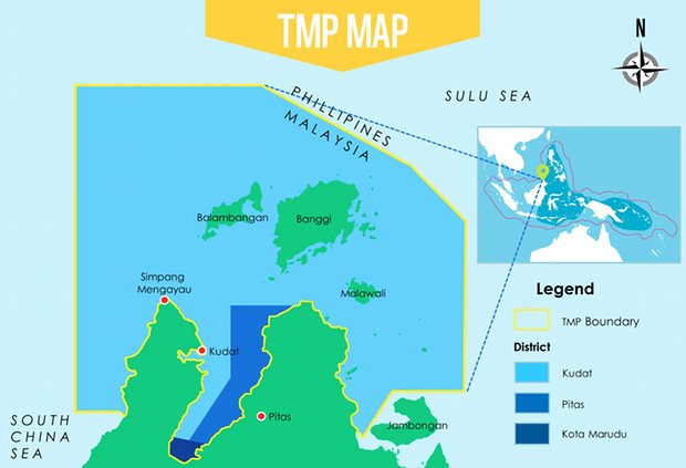 tun mustapha park map area Image from WWF Malaysia