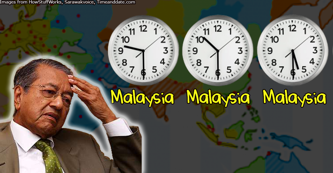 Guess how many timezones Malaysia had before finally having one