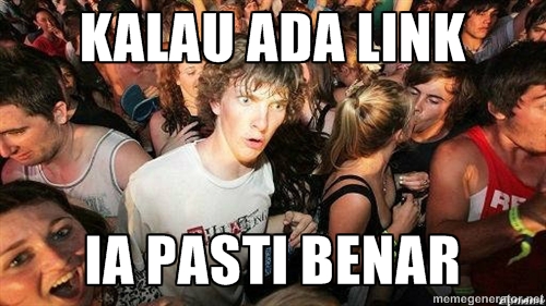 KALAU ADA LINK IA PASTI BENAR