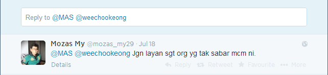 Twitter   MAS   weechookeong   Every single ...2