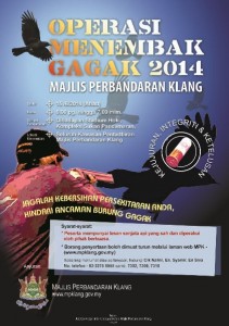 Ops Gagak poster. Image from mpklang.gov.my