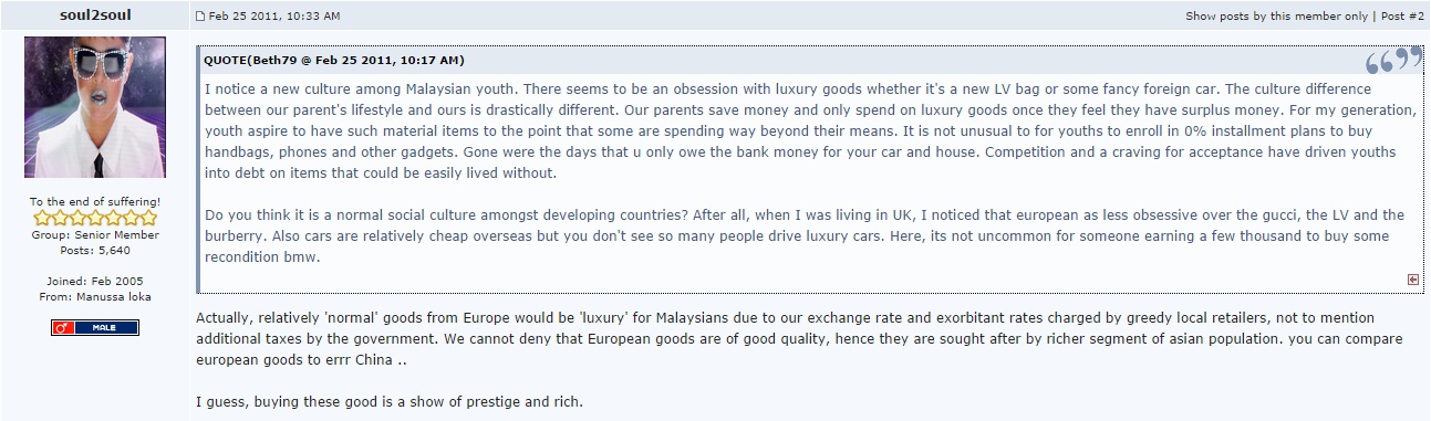 In reply to someone. Comment from Low Yat Forum