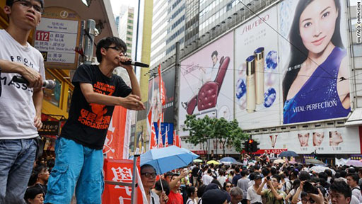 Joshua Wong. Think he looks familiar? Check out point number 2. Photo credit: CNN