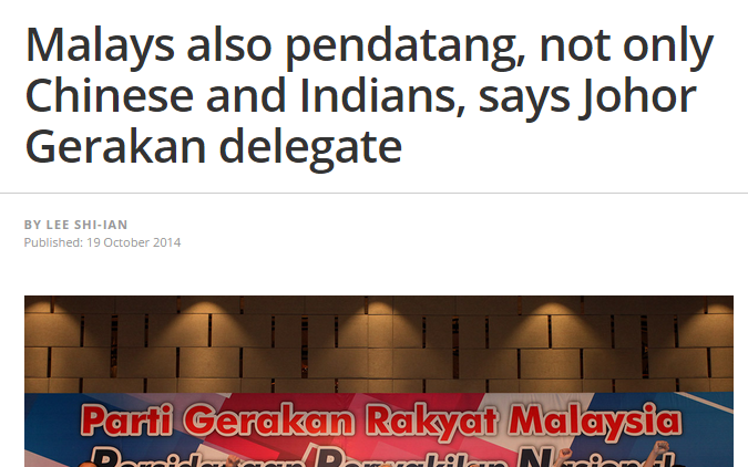 Malays also pendatang not only Chinese and Indians says Johor Gerakan delegate The Malaysian Insider