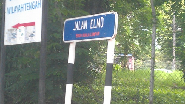 Jalan Elmo. Image from Funny Malaysia.