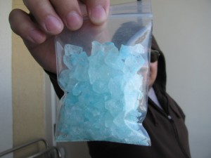 Heisenberg Blue Glass Rock Candy. Photo from Los Pulgas Hermanos on Etsy.com