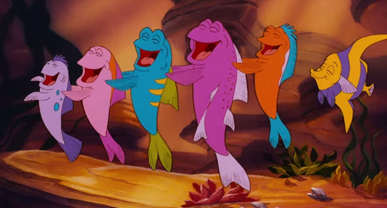 Under the Sea, disney song. Screen cap from YouTube.