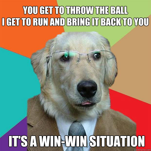 win win situation dog meme