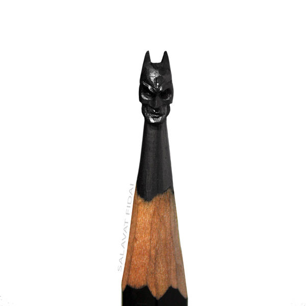Like this Batman pencil lead carving by Salvadat Fidai. Photo from whitezine.com