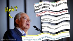 Who are these people tracking Najib’s approval rating?