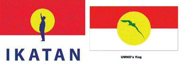 IKATAN flag vs umno flag