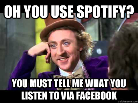spotify facebook meme