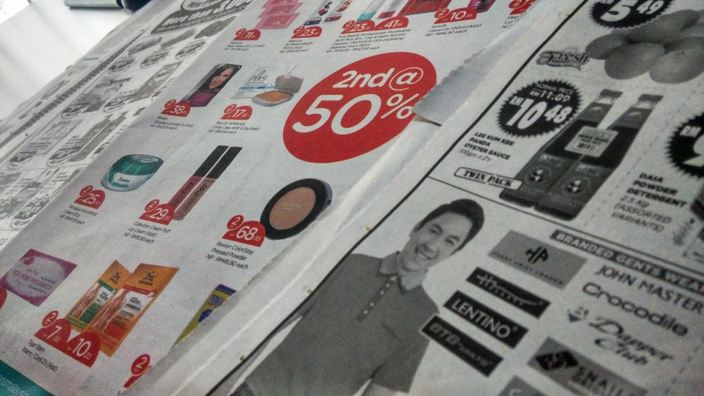 It seems every other page of a newspaper is filled with price promotions