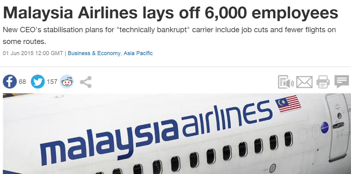 Malaysia Airlines lays off 6 000 employees   Al Jazeera English