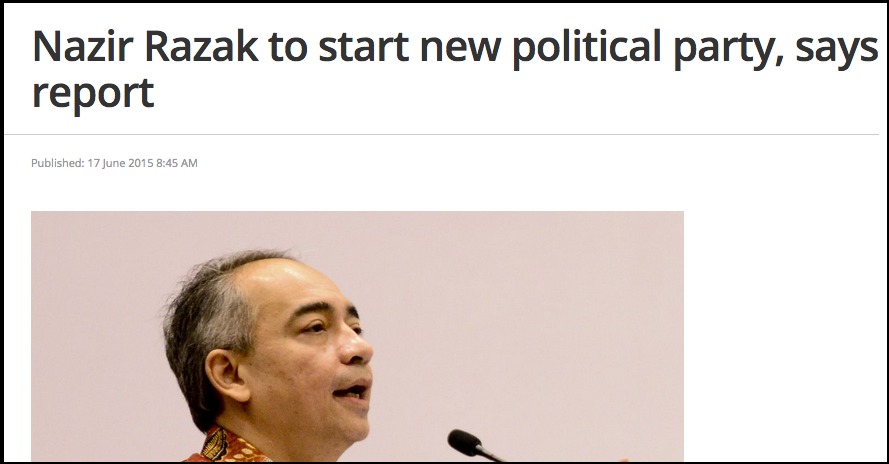 Nazir Razak to start new political party  says report   The Malaysian Insider