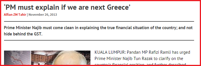 PM must explain if we are next greece