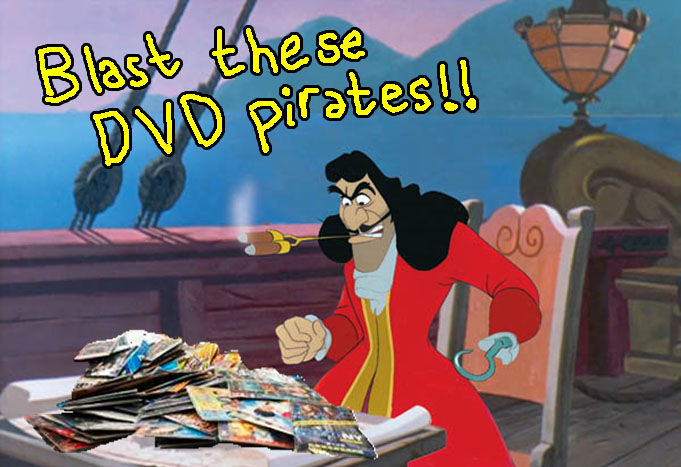 captain hook angry pirated dvd