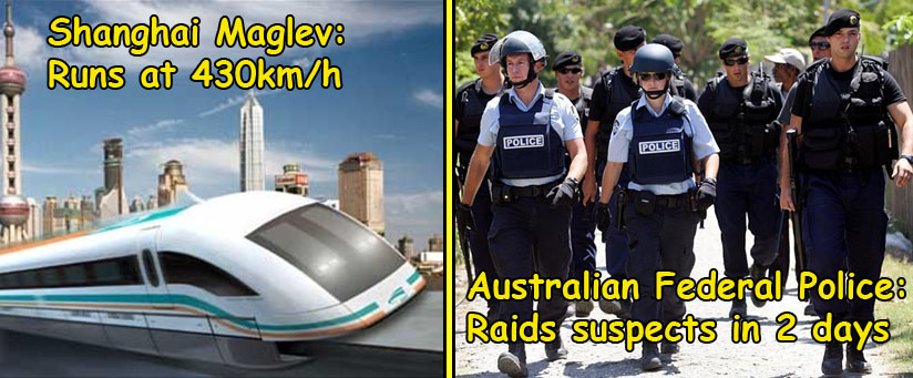 shanghai maglev australian federal police