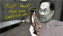 Wait. How the heck did Anwar plan a new Opposition… from jail??!