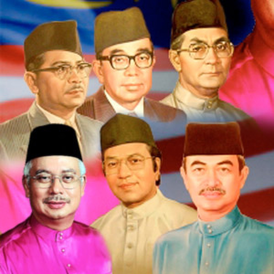 all prime ministers malaysia rahman razak hussein mahathir abdullah najib