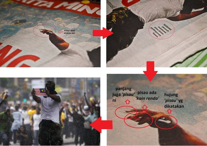 bersih photoshop Berita Harian and Sunday Times