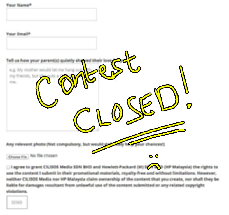 contest closed