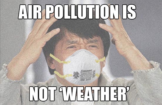 air pollution is not weather