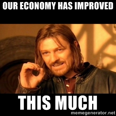 our economy has improved