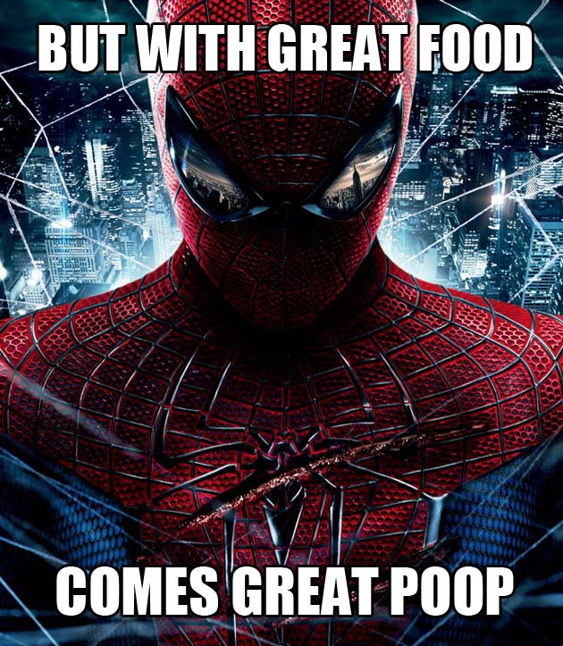 spiderman poop