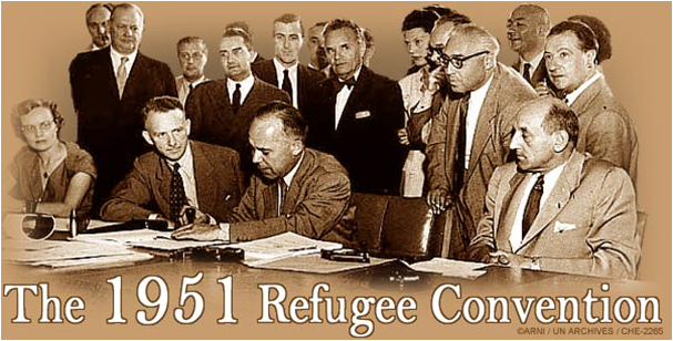 1951 refugee convention. Image from dwkcommentaries.wordpress.com.