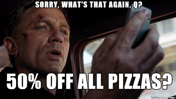 james bond pizza