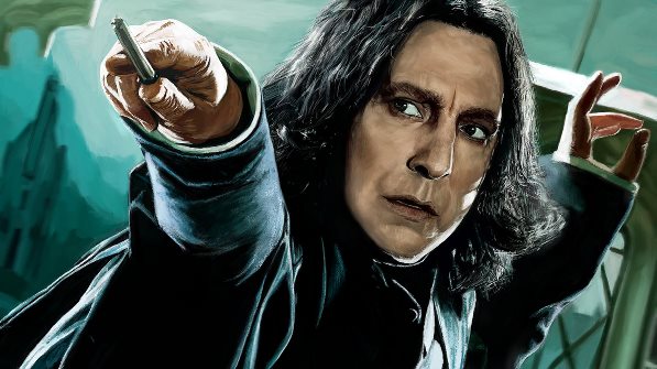 severus snape pointing wand. Image from comicvine.com.