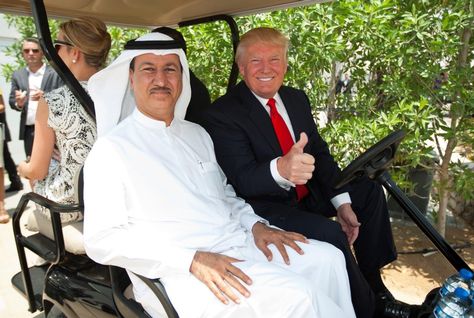 You know you've made it when you end up becoming the caddy for a rich Arab sheikh. Yallah habibi! Image from: arabianbusiness.com
