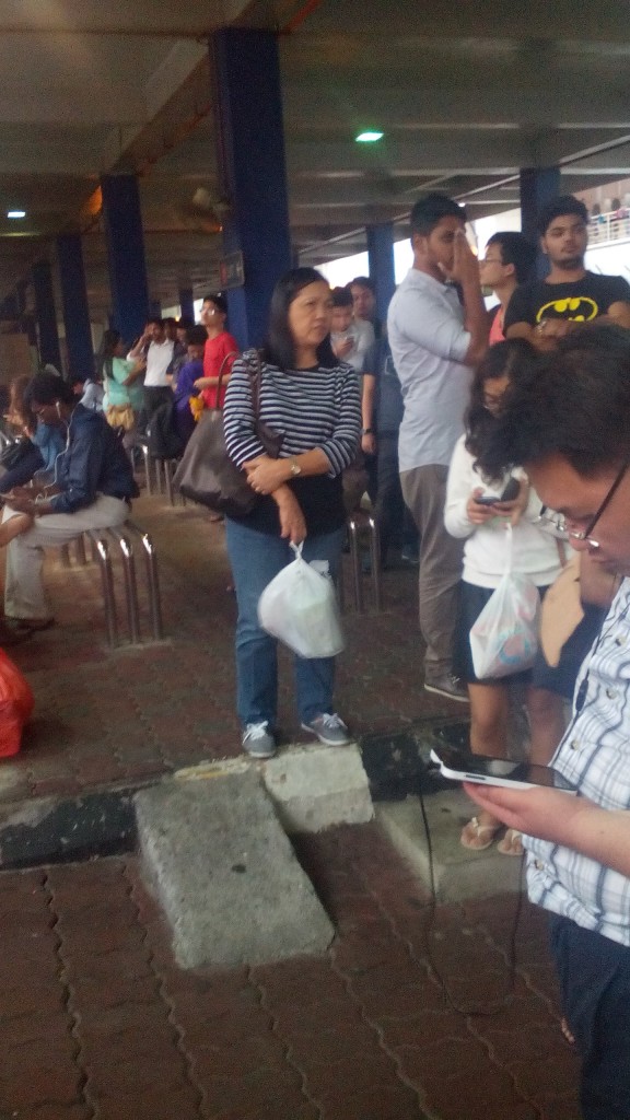 Just another regular day at the bus stop. Pic taken during the afternoon on a weekday.