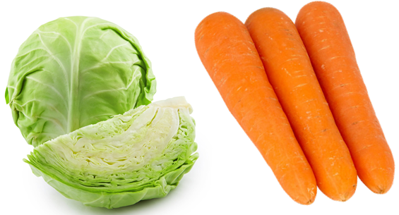 cabbage carrots price comparison