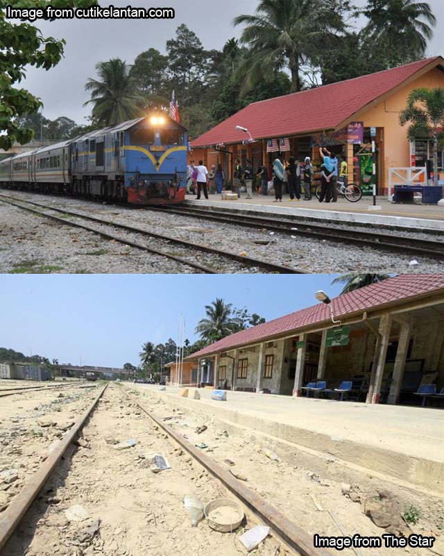 dabong station before after