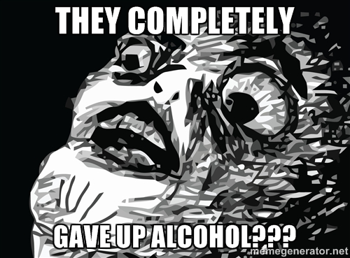 gave up alcohol