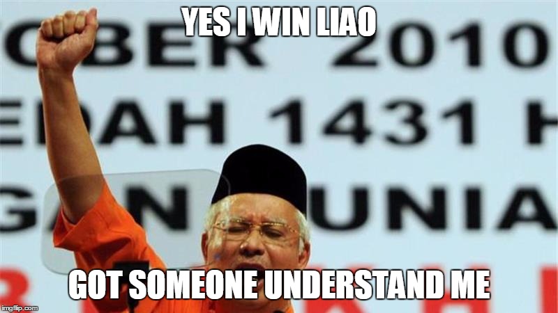 Najib's reaction when someone understands the need to raise fares. Unedited pic from AlJazeera