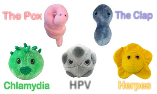 venereals disease STD plushies Image from Gaint Microbes