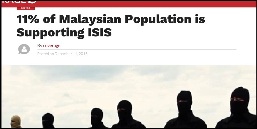 11 of Malaysian Population is Supporting ISIS The Coverage Bureau