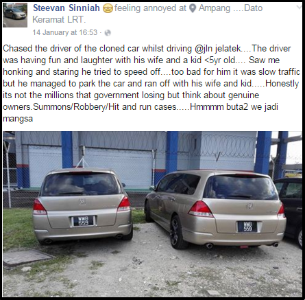 cloned car fb post
