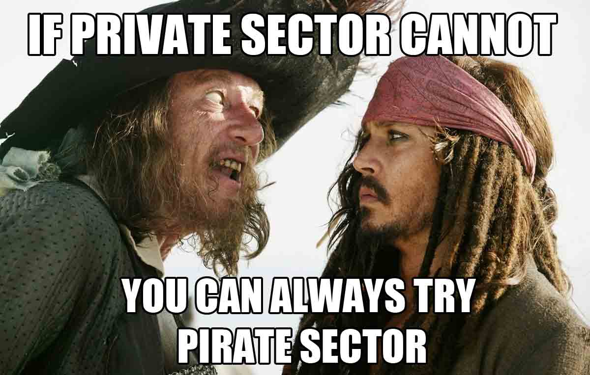 private pirate sector