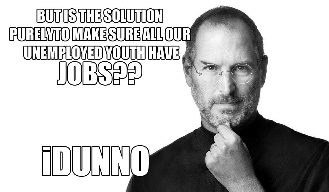 steve jobs undergraduate jobs