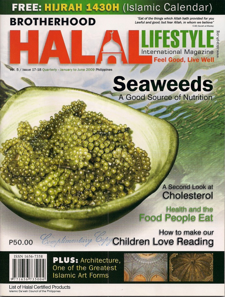 Halal Lifestyle magazine cover. Image from rsolutionsph.com.