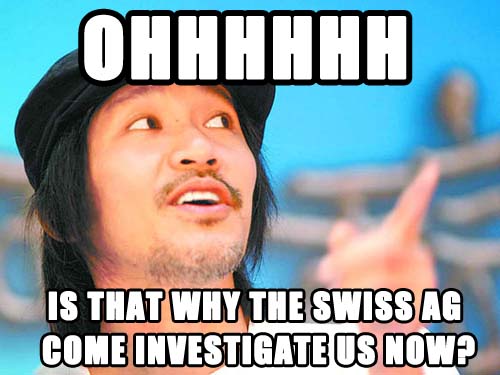 SWISS AG INVESTIGATE STEPHEN CHOW