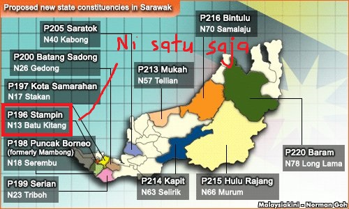new constituencie sarawak