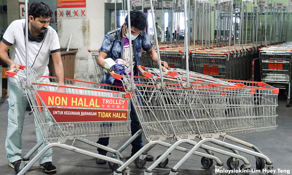 non halal trolley NSK Image from Malaysiakini