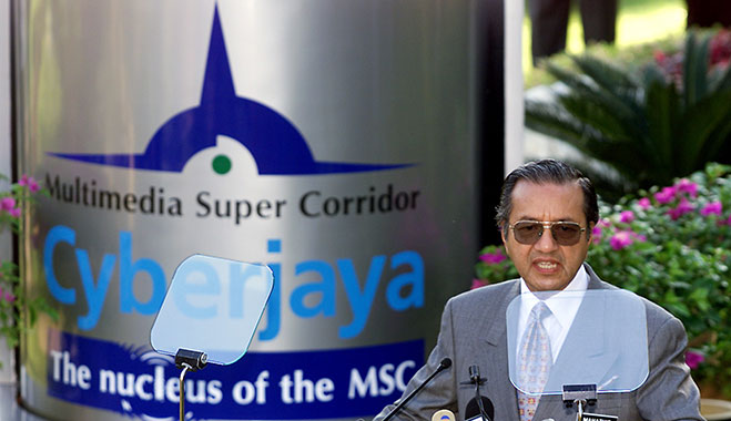Cyberjaya-Malaysian-Prime-Minister-Mahathir-Mohamad